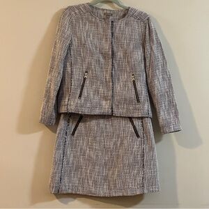 Lilla P Tweed Jacket & Skirt Set Size Medium